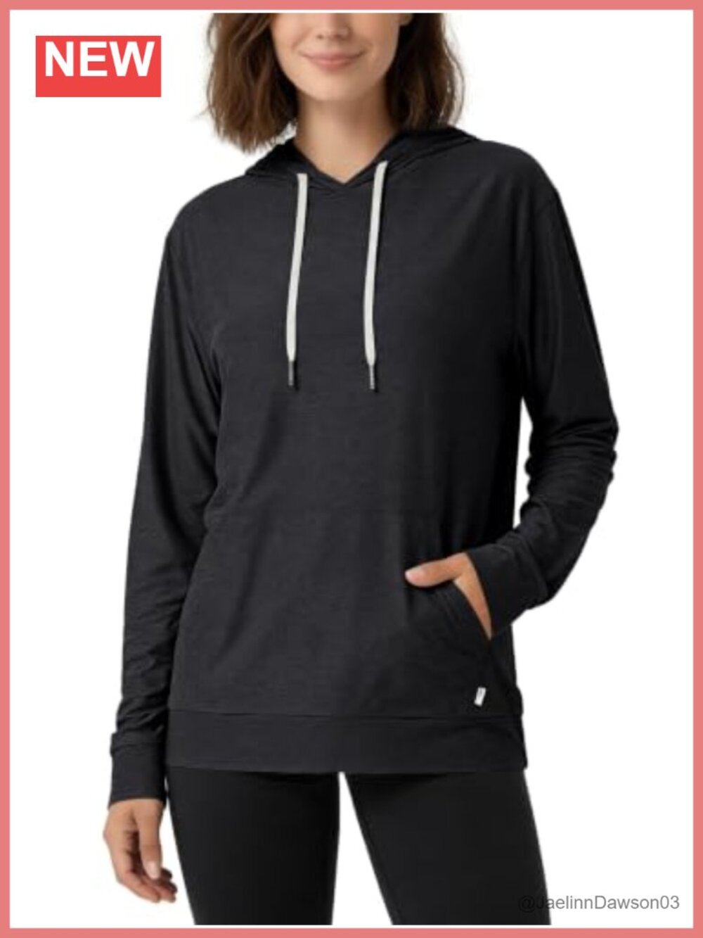 Oversized Hoodie Ultra Soft Pullover UPF 50+ Kangaroo Pocket Long Sleeve